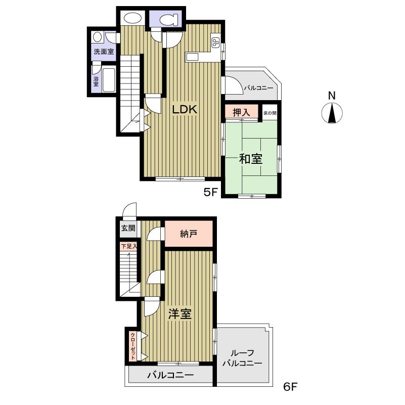 Floor plan. 2LDK + S (storeroom), Price 19,800,000 yen, Occupied area 80.32 sq m , Balcony area 9.02 sq m 2SLDK