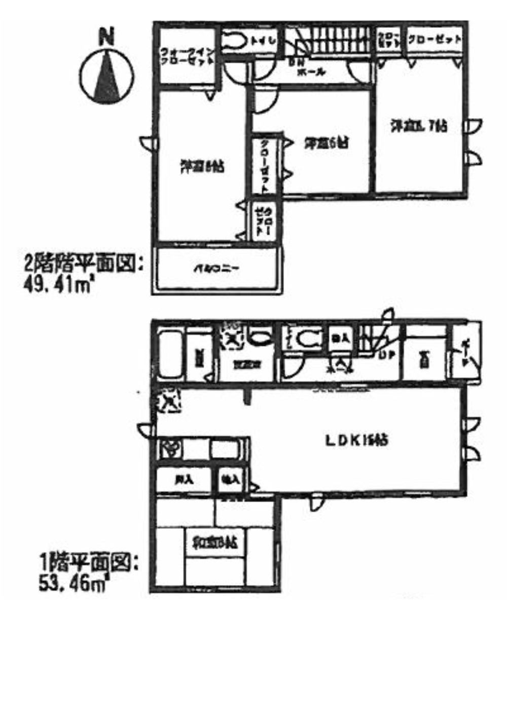 Floor plan. 31,800,000 yen, 4LDK, Land area 108.64 sq m , Building area 102.87 sq m
