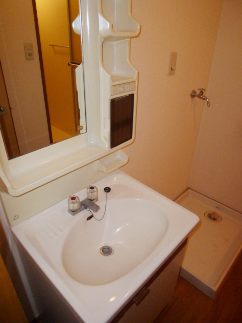 Washroom. Basin dressing room (Washing machine in the room)