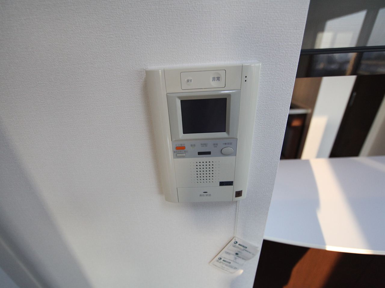 Security. Intercom with TV monitor