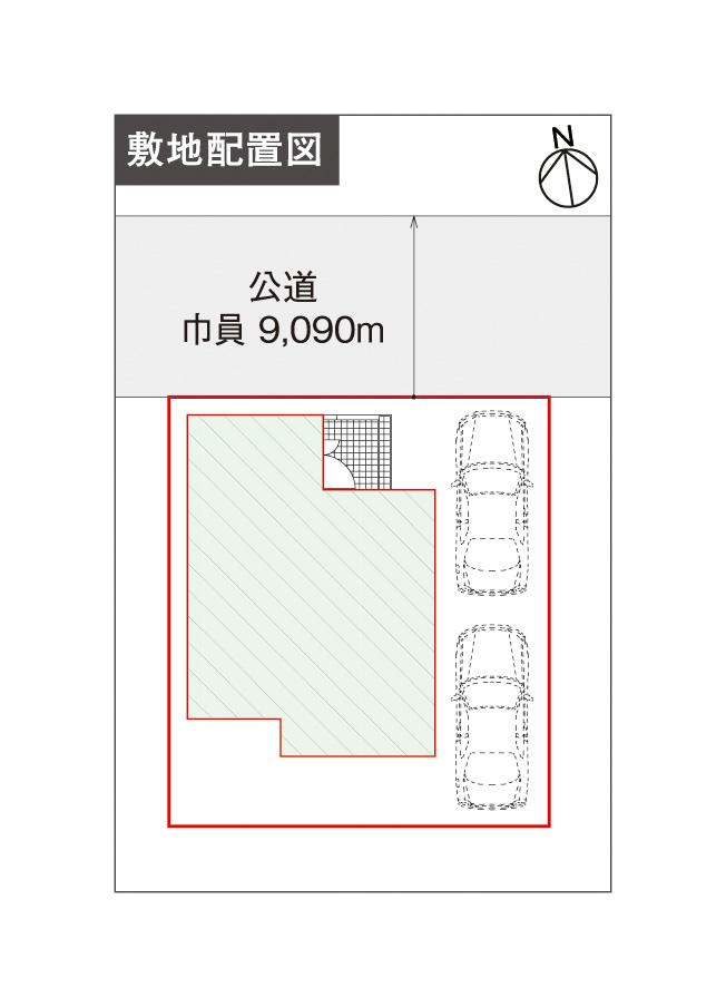 Compartment figure. Land price 19,350,000 yen, Land area 96.94 sq m compartment view