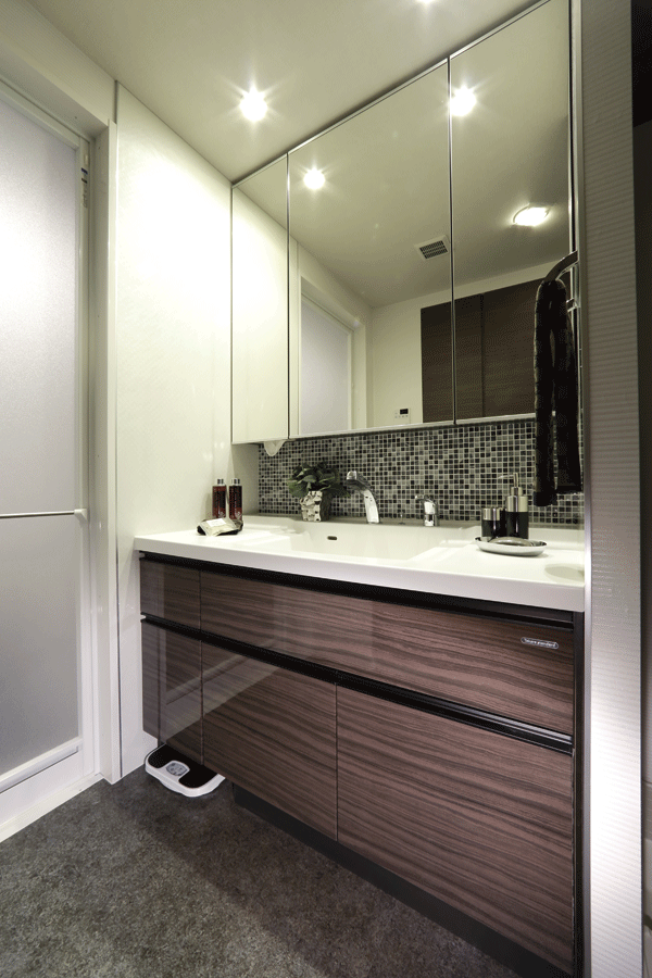 Bathing-wash room.  [bathroom] B type model room
