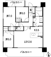 Floor: 3LDK + WIC, the occupied area: 73.95 sq m, Price: 33,980,000 yen ~ 38,780,000 yen