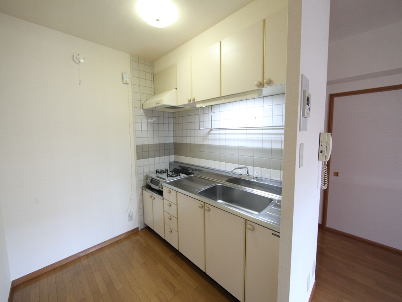 Kitchen. kitchen Two-burner gas stove Installed