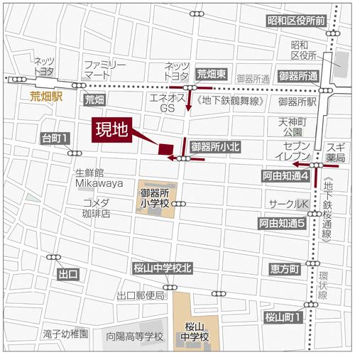 Local guide map. Detail view