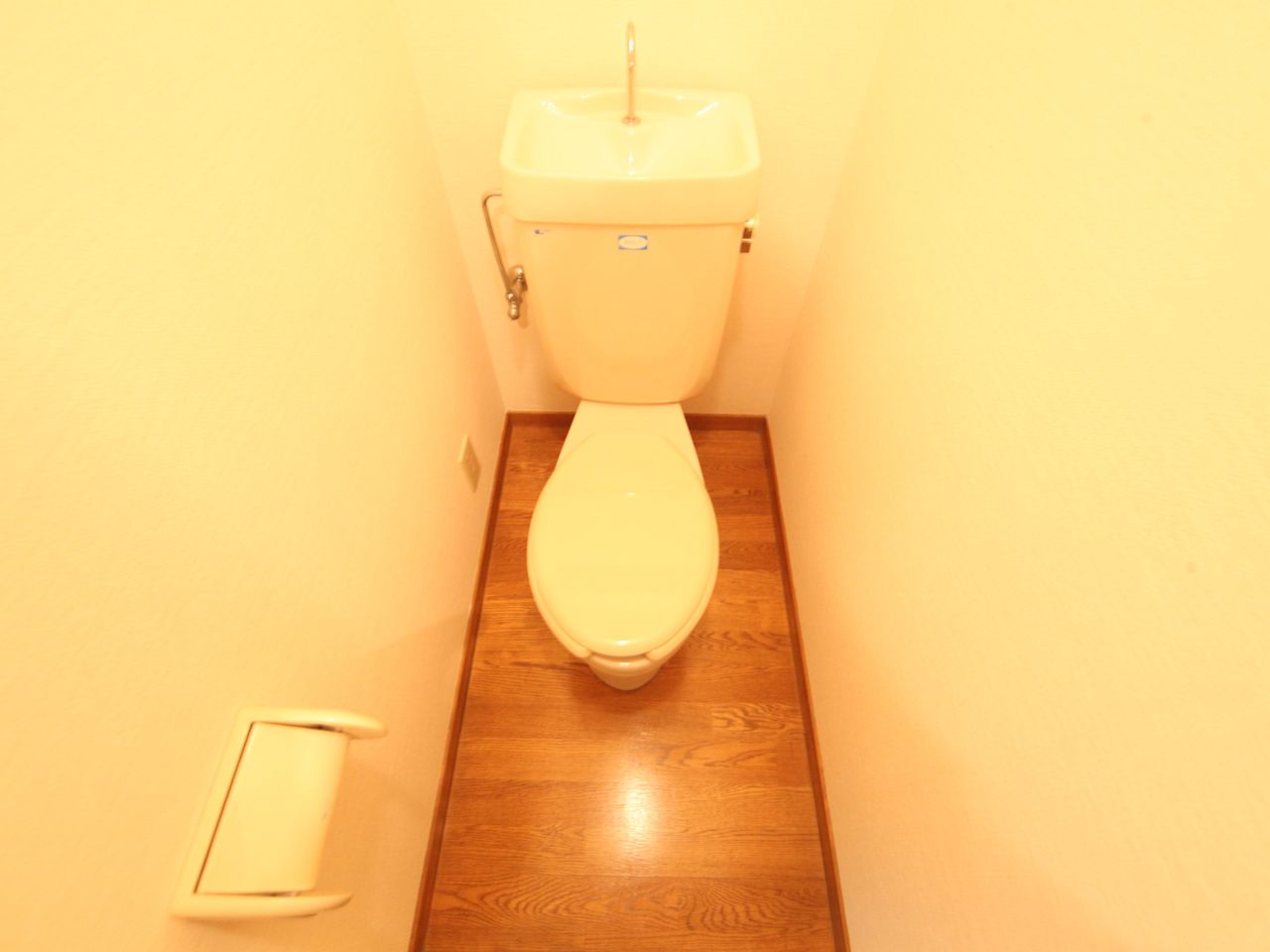 Toilet. Warm water washing toilet seat mounting Allowed