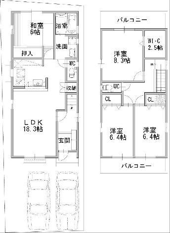 Building plan example (floor plan). Building plan example (east section) 4LDK + S, Land price 31,980,000 yen, Land area 115.06 sq m , Building price 20,520,000 yen, Building area 109.4 sq m
