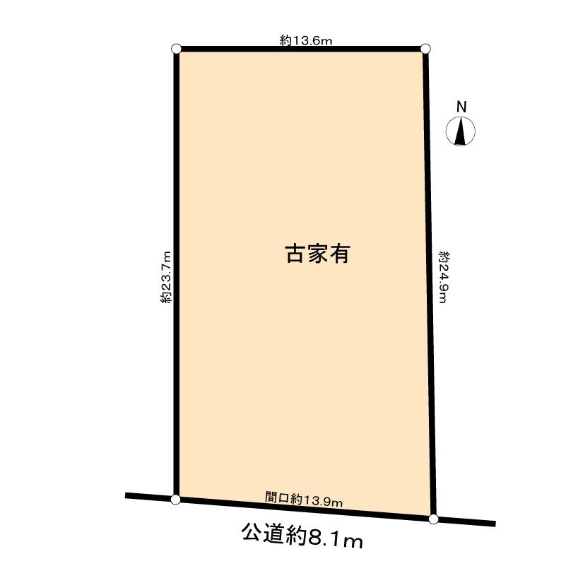 Compartment figure. Land price 150 million yen, Good day for the land area 335.74 sq m south-facing
