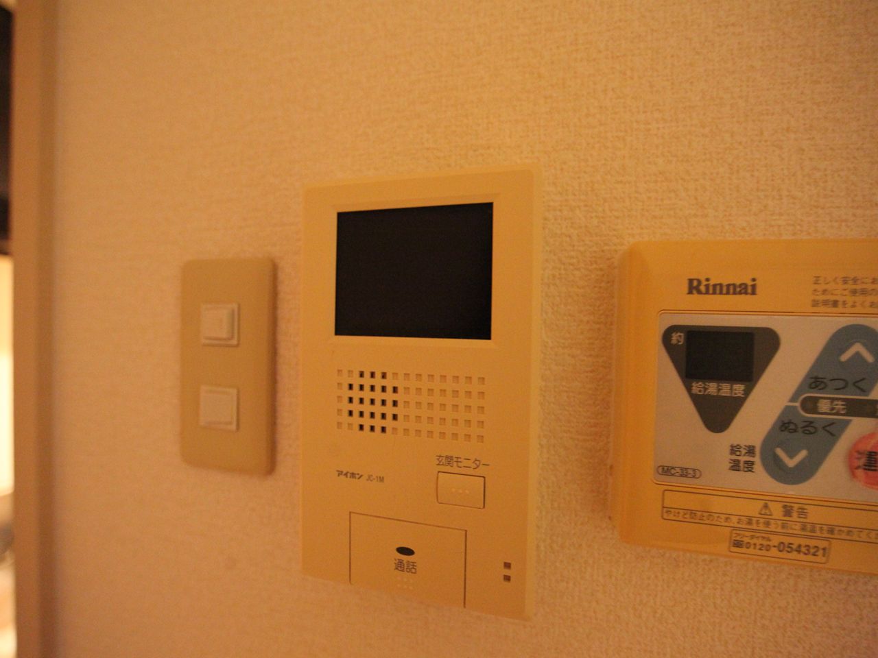 Security. Intercom with TV monitor