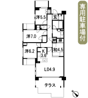 Floor: 4LDK + W + S, the occupied area: 96.45 sq m, Price: TBD