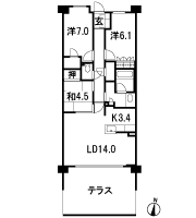 Floor: 3LDK + W, the area occupied: 81.3 sq m, Price: TBD