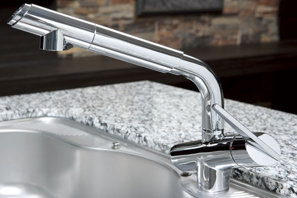 Kitchen.  [Water purifier built-in integrated faucet] And clean type of faucet is water purifier built-in integrated. You can use pull out the hose, You can easily wash the sink (same specifications)
