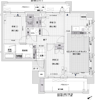 Floor: 3LDK + WIC, the area occupied: 78.9 sq m, Price: 35.9 million yen