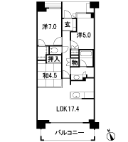 Floor: 3LDK + WIC, the occupied area: 77.36 sq m, Price: 43.6 million yen
