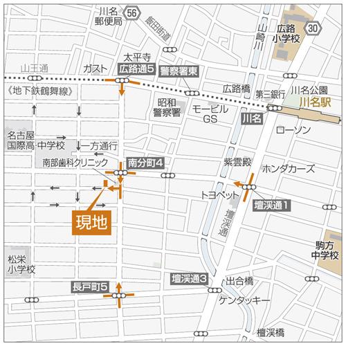 Local guide map. Detail view