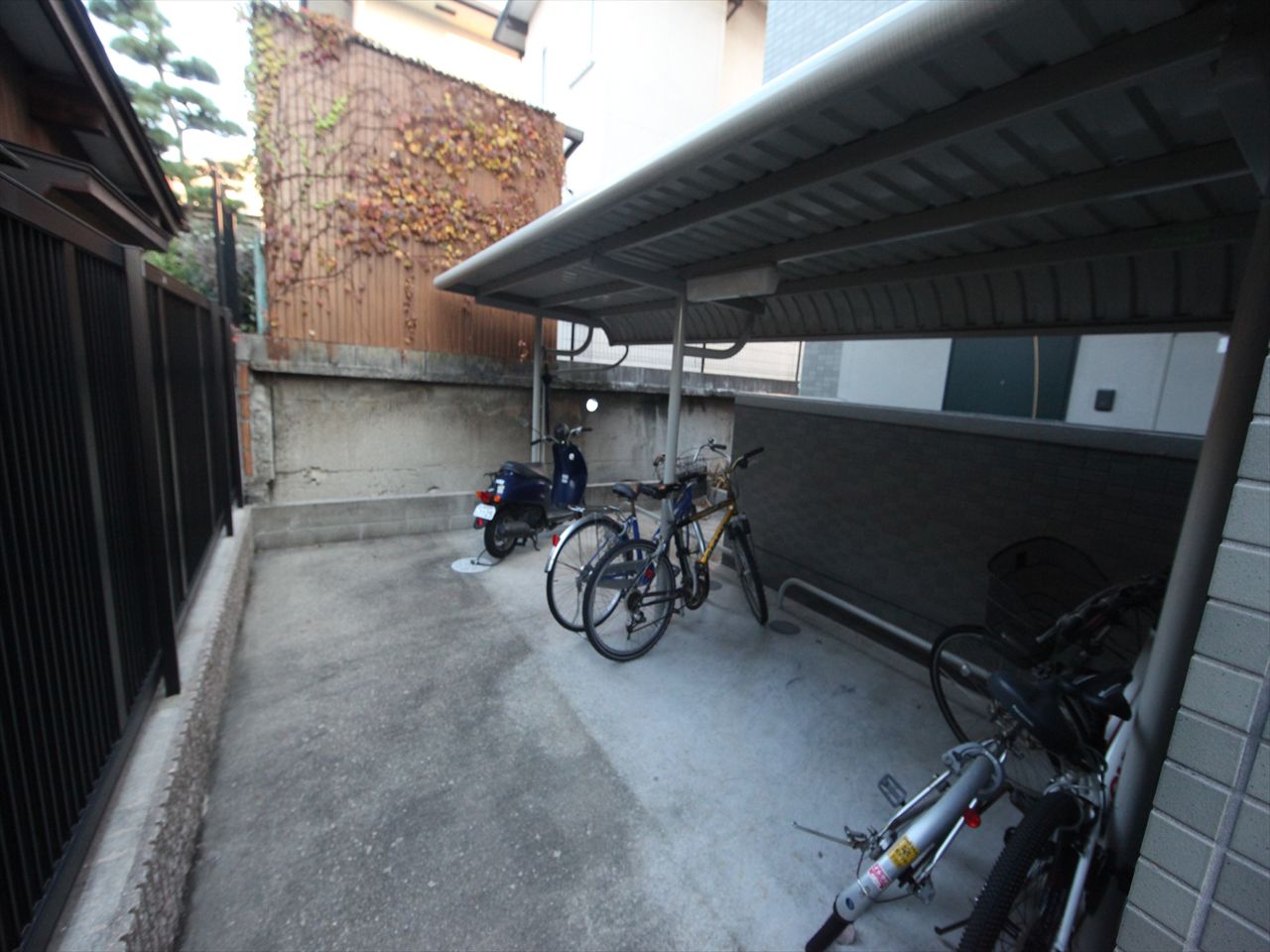 Other common areas. On-site bicycle parking lot