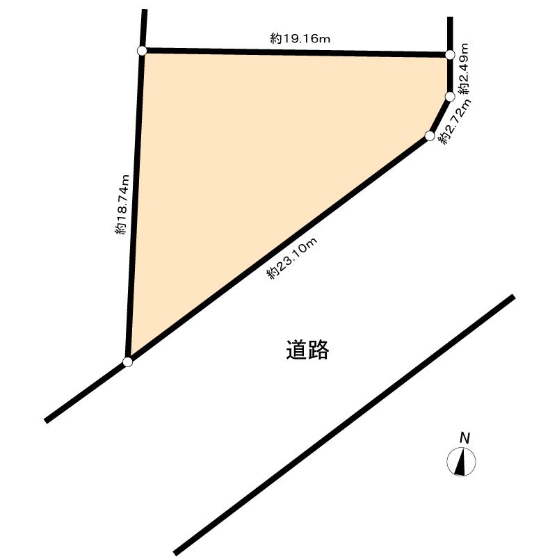 Compartment figure. Land price 44,980,000 yen, Land area 218.63 sq m