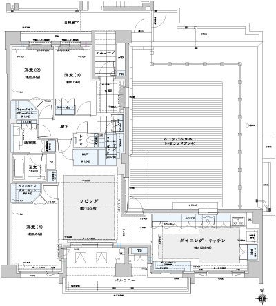 Floor: 3LDK + N + 2WIC + SC + 2TR + roof balcony, the occupied area: 115.92 sq m, Price: TBD
