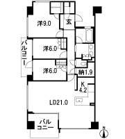 Floor: 3LDK + N + WIC + SC + TR, the occupied area: 105.14 sq m, Price: TBD