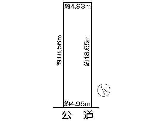 Compartment figure. Land price 25,800,000 yen, Land area 90.35 sq m