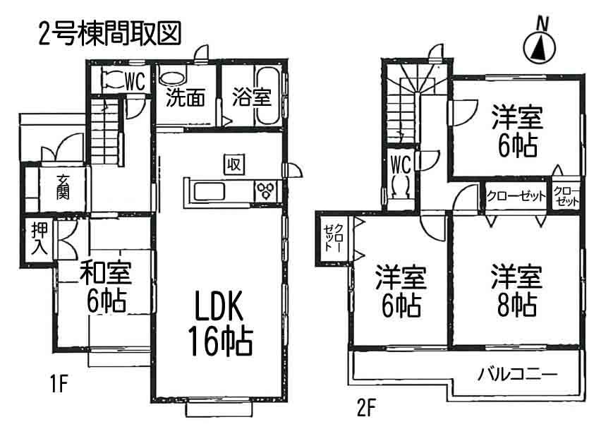 Floor plan. 33,800,000 yen, 4LDK, Land area 165.51 sq m , Building area 99.39 sq m