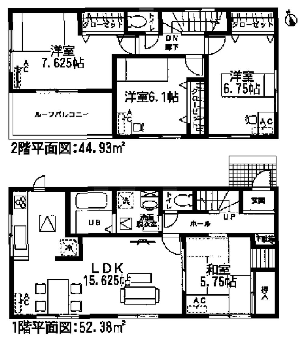 Floor plan. (9 Building), Price 31,900,000 yen, 4LDK, Land area 138.82 sq m , Building area 97.31 sq m
