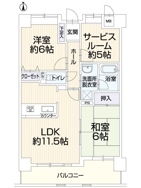 Floor plan. 2LDK + S (storeroom), Price 17.8 million yen, Occupied area 67.32 sq m , Balcony area 10.86 sq m