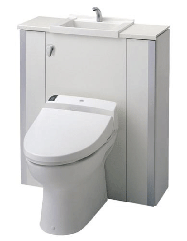 Toilet.  [Bidet] Toilet cleaning is flushed with water flow of the spiral. Less the amount of water per, It boasts a high water-saving capability. Storage-integrated type in which in one of the toilet seat and storage. It puts houses such as toilet paper and towels (same specifications)