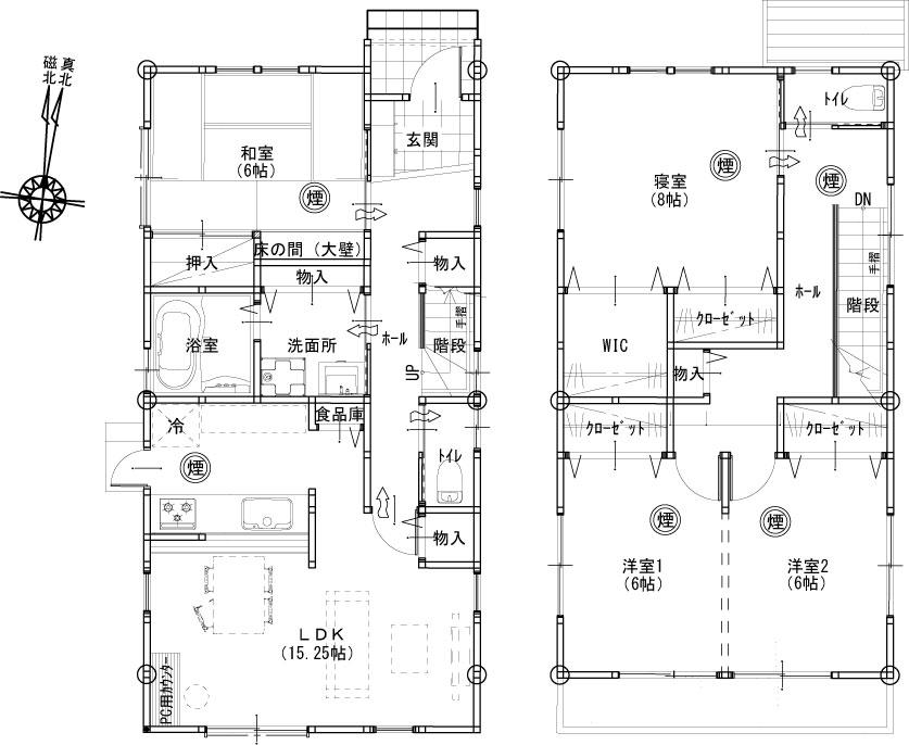 Floor plan. 44,680,000 yen, 4LDK, Land area 178.07 sq m , Building area 107.66 sq m