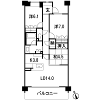 Floor: 3LDK, occupied area: 82.39 sq m, Price: 45,280,000 yen