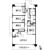 Floor: 4LDK, occupied area: 95.37 sq m, Price: 56,080,000 yen