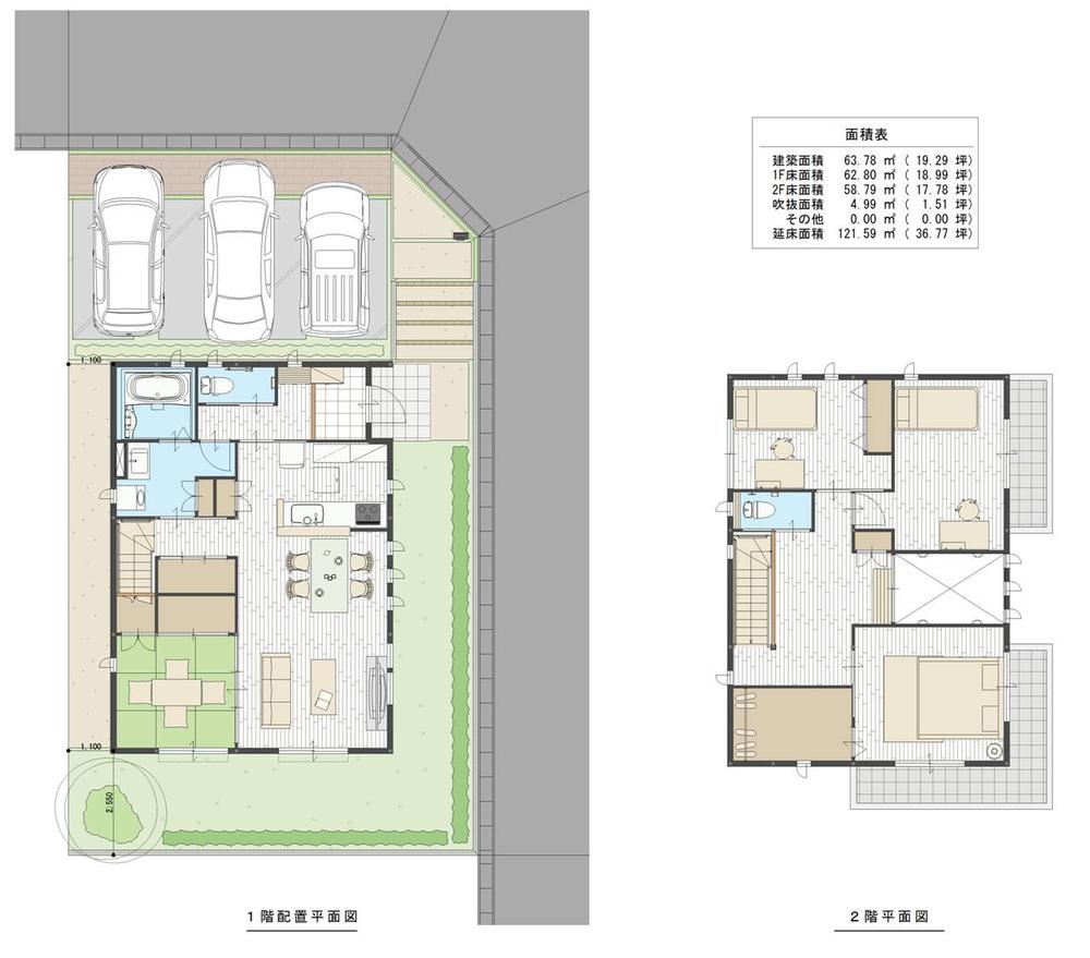 Building plan example (floor plan). Building plan example (D-102 No. land) Building area 121.59 sq m