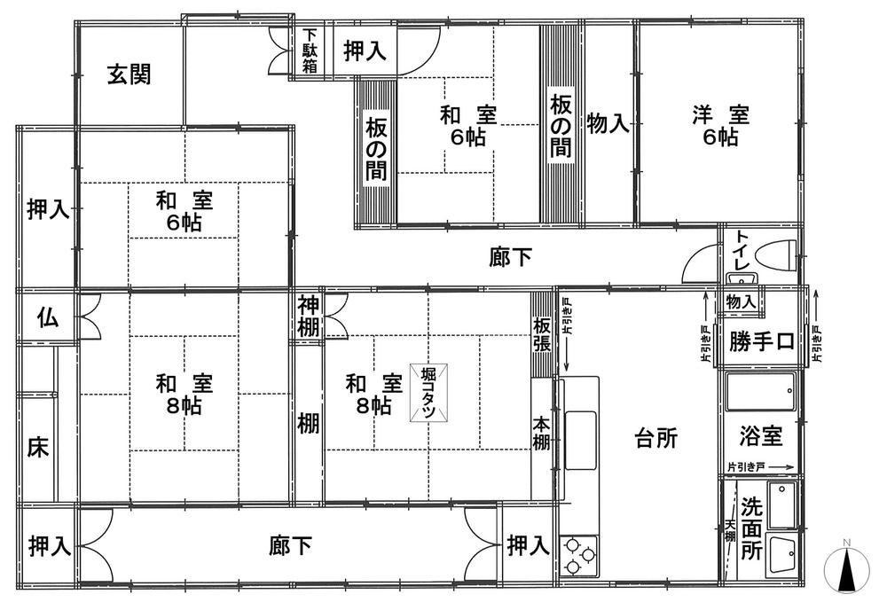 Floor plan. 33,800,000 yen, 5LDK, Land area 726.75 sq m , Building area 124.3 sq m