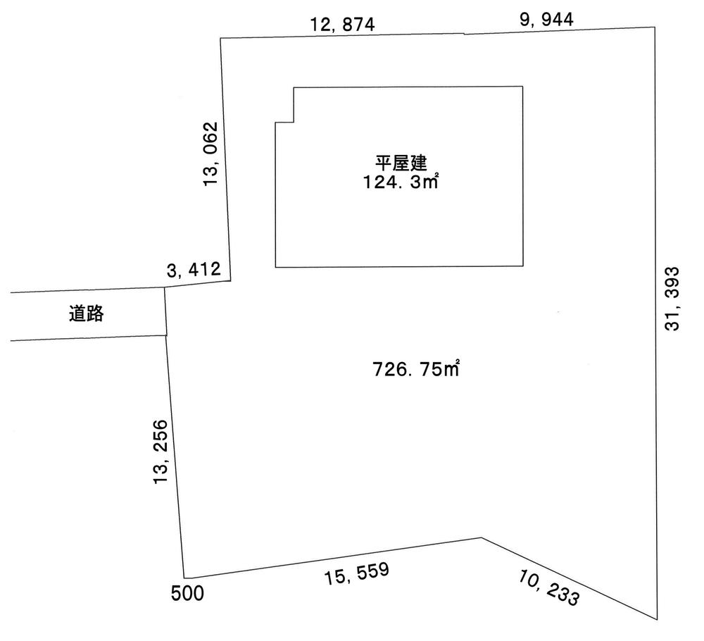 Compartment figure. 33,800,000 yen, 5LDK, Land area 726.75 sq m , Building area 124.3 sq m