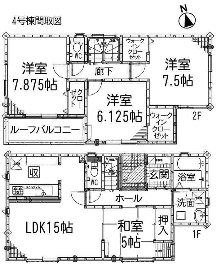 Floor plan. 31,900,000 yen, 4LDK, Land area 138.82 sq m , Building area 99.59 sq m