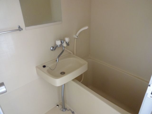 Bath. A small basin with a bathroom