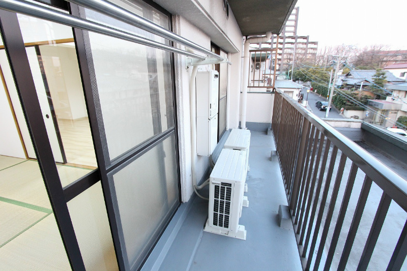 Balcony. It dries laundry is well.