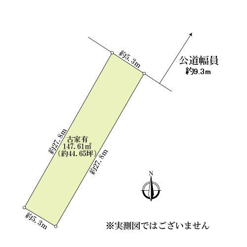 Compartment figure. Land price 18,800,000 yen, Land area 147.61 sq m