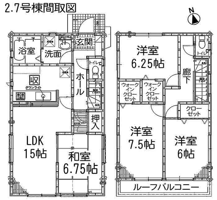 Floor plan. 33,900,000 yen, 4LDK, Land area 124.01 sq m , Building area 99.39 sq m