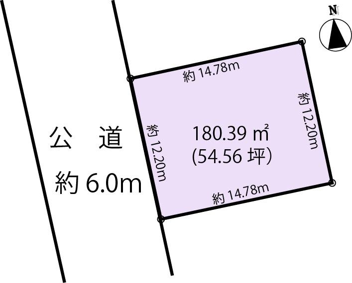 Compartment figure. Land price 27,800,000 yen, Land area 180.37 sq m