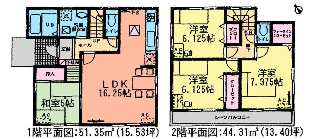 Floor plan. (3 Building), Price 32,800,000 yen, 4LDK, Land area 160.17 sq m , Building area 95.66 sq m