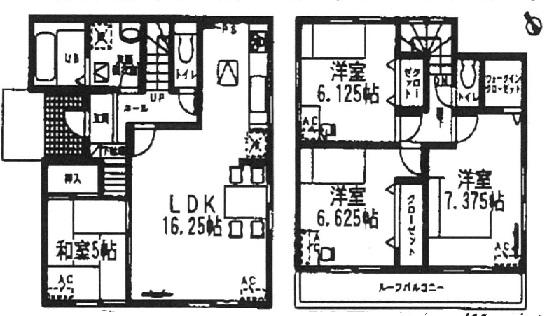 Floor plan. (3 Building), Price 32,800,000 yen, 4LDK, Land area 160.17 sq m , Building area 95.66 sq m