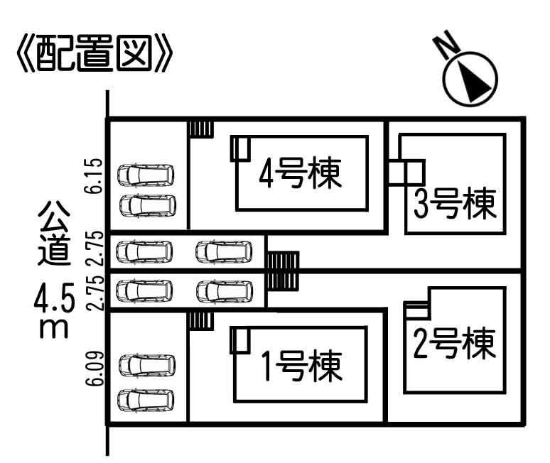 Compartment figure. Tempaku-ku Dohara all four buildings