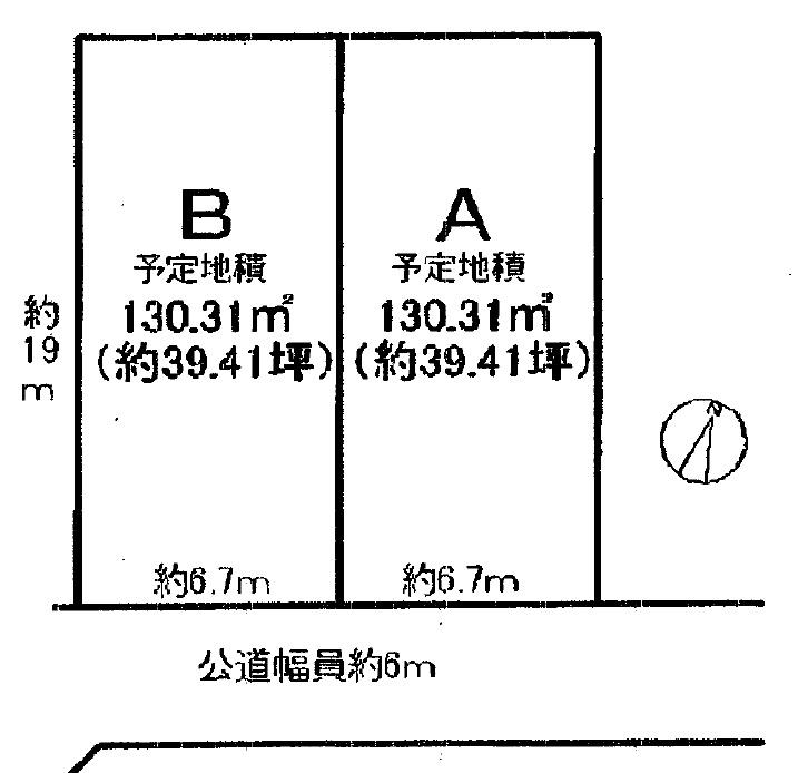 Compartment figure. Land price 19,800,000 yen, Land area 130.31 sq m