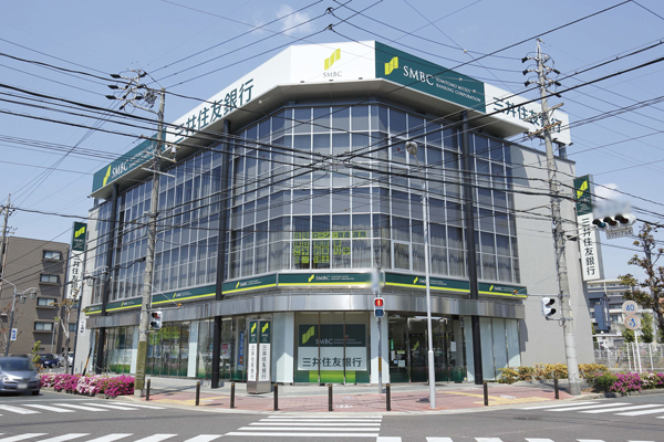 Surrounding environment. Sumitomo Mitsui Banking Corporation Tempaku Ueda Branch (6-minute walk ・ About 480m)
