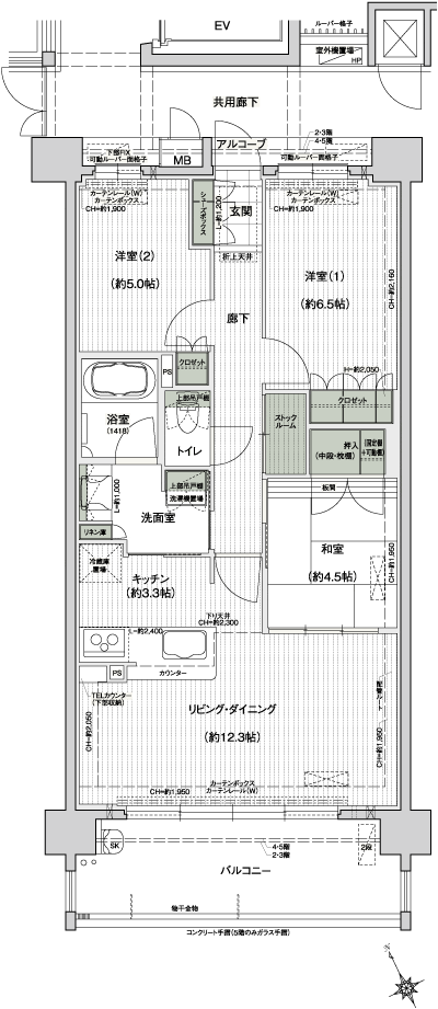 Floor: 3LDK, occupied area: 72.57 sq m, Price: 35,100,000 yen ~ 37,100,000 yen