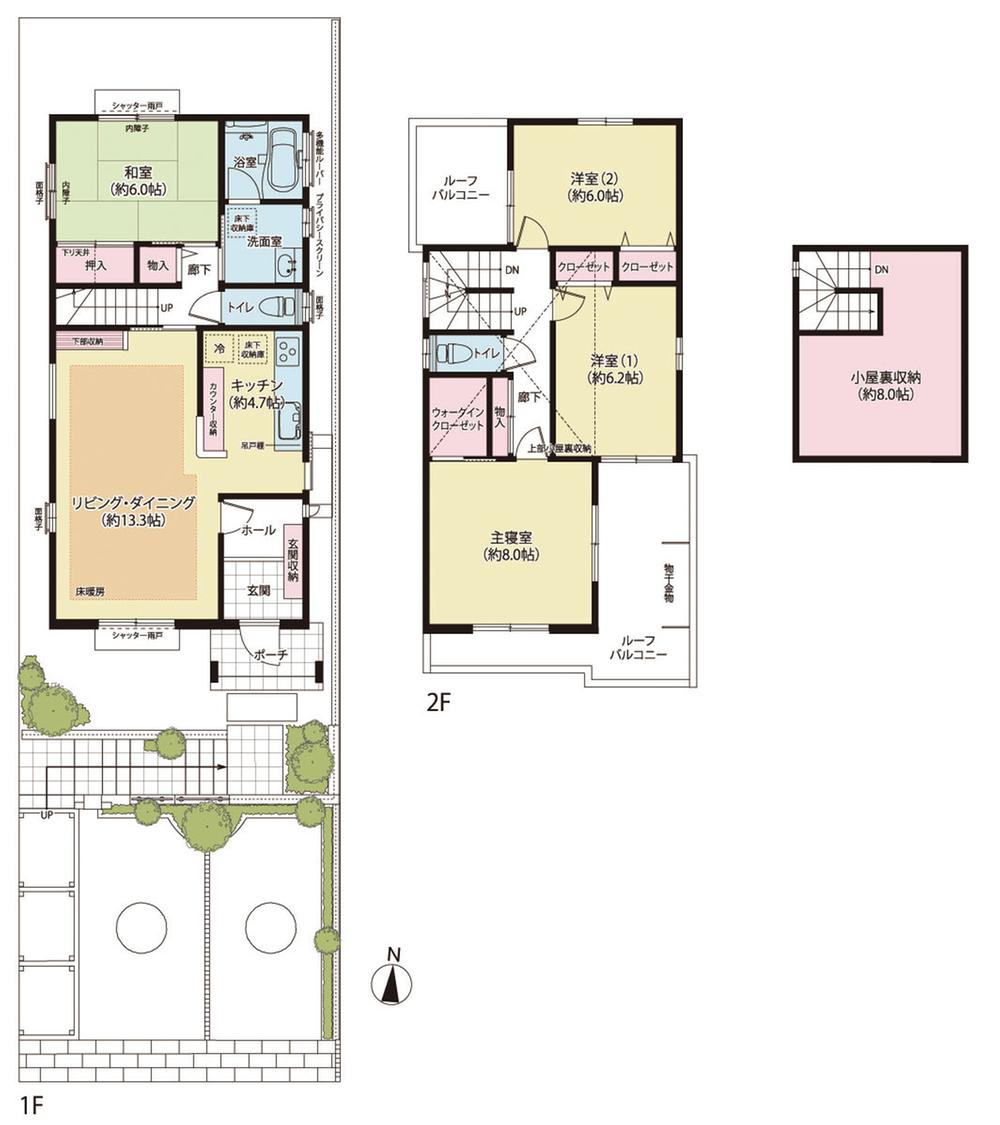 Floor plan. (No.9), Price TBD , 4LDK+2S, Land area 159.6 sq m , Building area 107.64 sq m