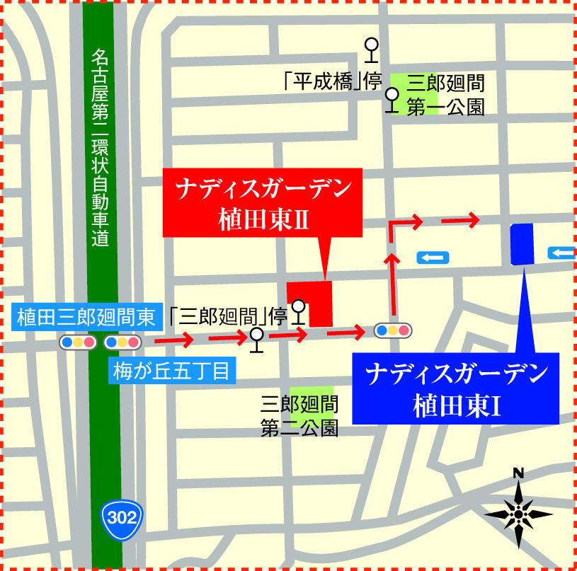 Local guide map.  ※ There is no information office in local