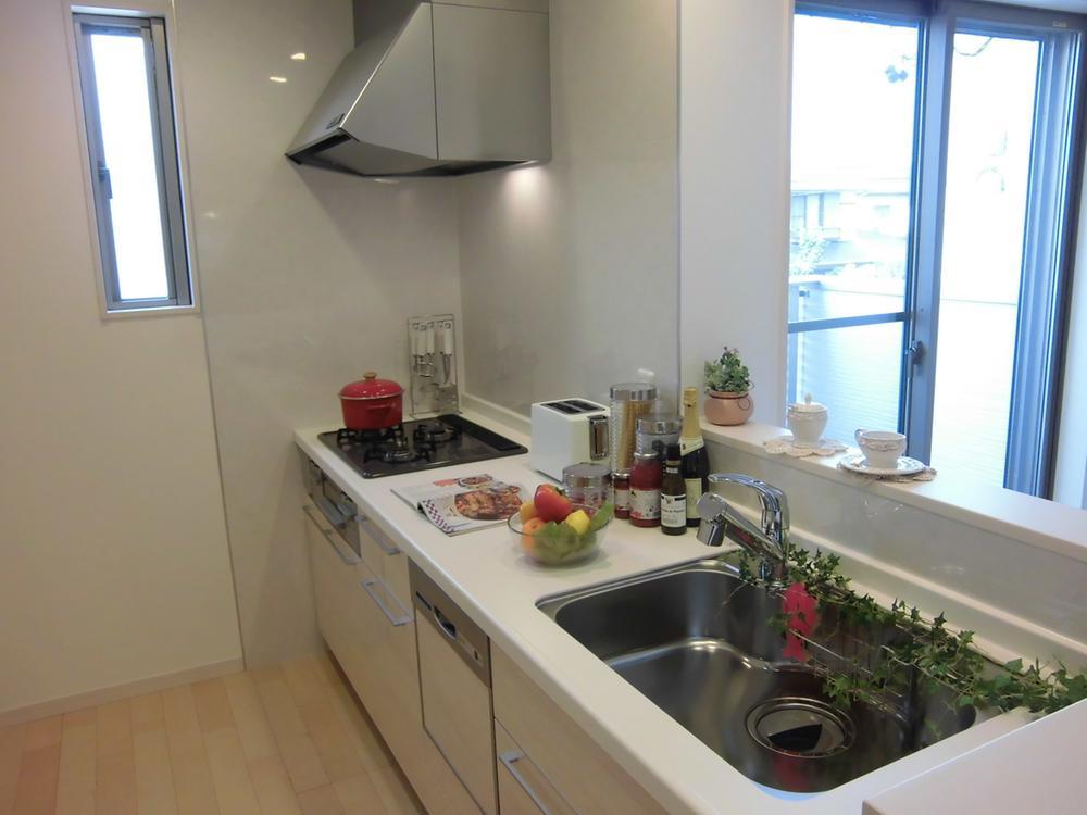 Kitchen. Bright and spacious kitchen counter