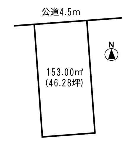 Compartment figure. Land price 20.8 million yen, Land area 153 sq m building is Row formula.